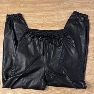 Divided Black Faux Leather Pants